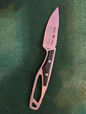 USA Stainless Steel Fixed Blade Knife in Silver